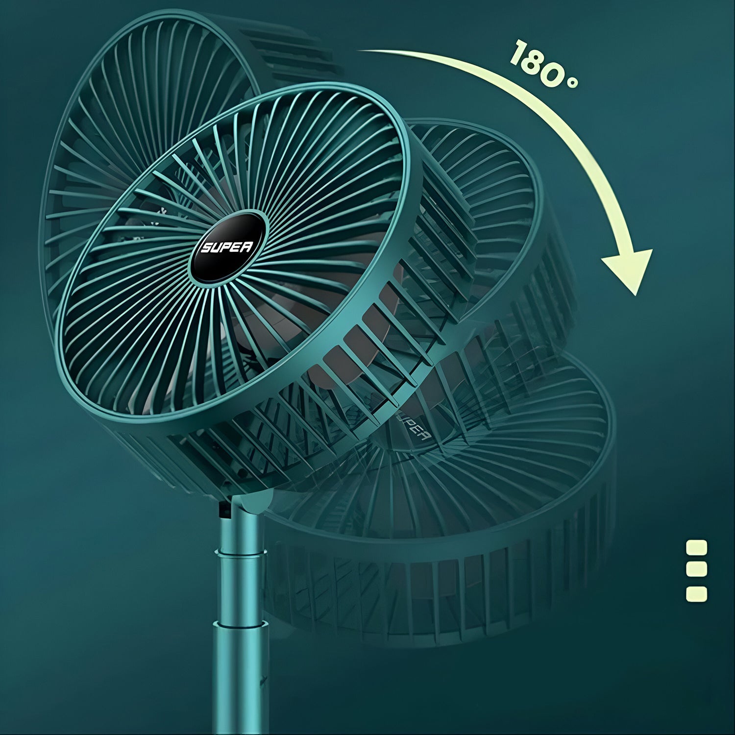 Adjustable Portable Desktop Fan - Telescopic Silent Personal Cooling for Office & Travel (Battery Not Include) Adjustable Portable Desktop Fan - Telescopic Silent Personal Cooling for Office & Travel (Battery Not Include)